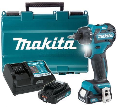 Акк. дрель-шуруповерт MAKITA CXT DF032DWAE, 10.8В, 2х2 Ач Li-ion, 1500 об/мин, 0.87 кг, ЗУ, в кейсе