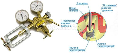 Редуктор ацетиленовый БАО-5-2 СС