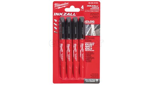 Набор маркеров MILWAUKEE INKZALL 4 (Черный) 48223154