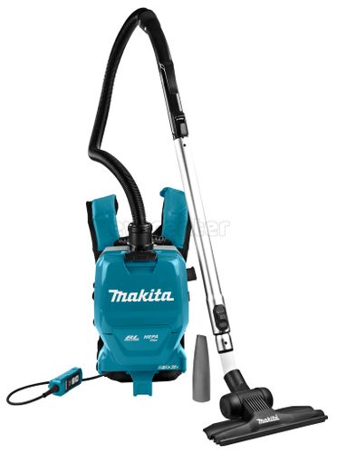 Акк. ранцевый пылесос MAKITA DVC261ZX11, 36В, 2000л/мин, 110мбар, 2.0/1.5л, 3.9кг, без АКБ и ЗУ