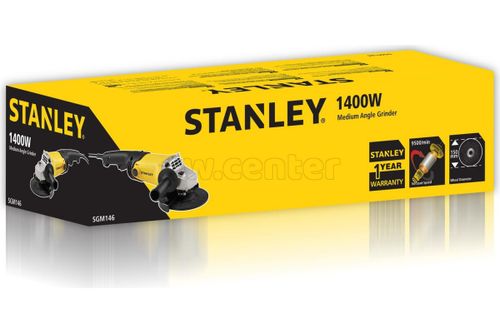 Угловая шлифмашина STANLEY SGM146, 1400 Вт, 150 мм, 9500 об/мин