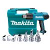 Термопистолет (фен) MAKITA HG6531CK 2000Вт, 50-650 градусов, 200-500л/мин, 0.7кг чемодан, 7 насадок