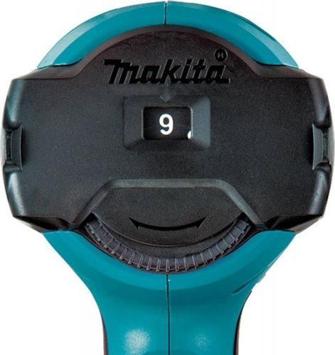 Термопистолет (фен) MAKITA HG6031VK, 1800Вт, 50-600 градусов, 250-500л/мин, 0.7кг чемодан, 4 насадки