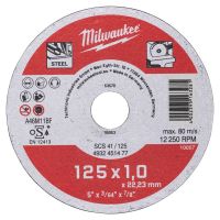 Диск отрезной по металлу MILWAUKEE SCS 41 / 125 x 1 x 22 мм